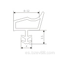 Tiras de adhesivo anti-colisión para puertas cubiertas.